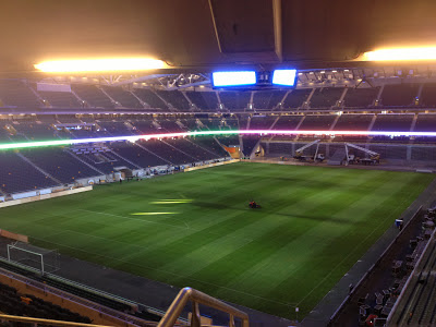 Friends arena pitch first international