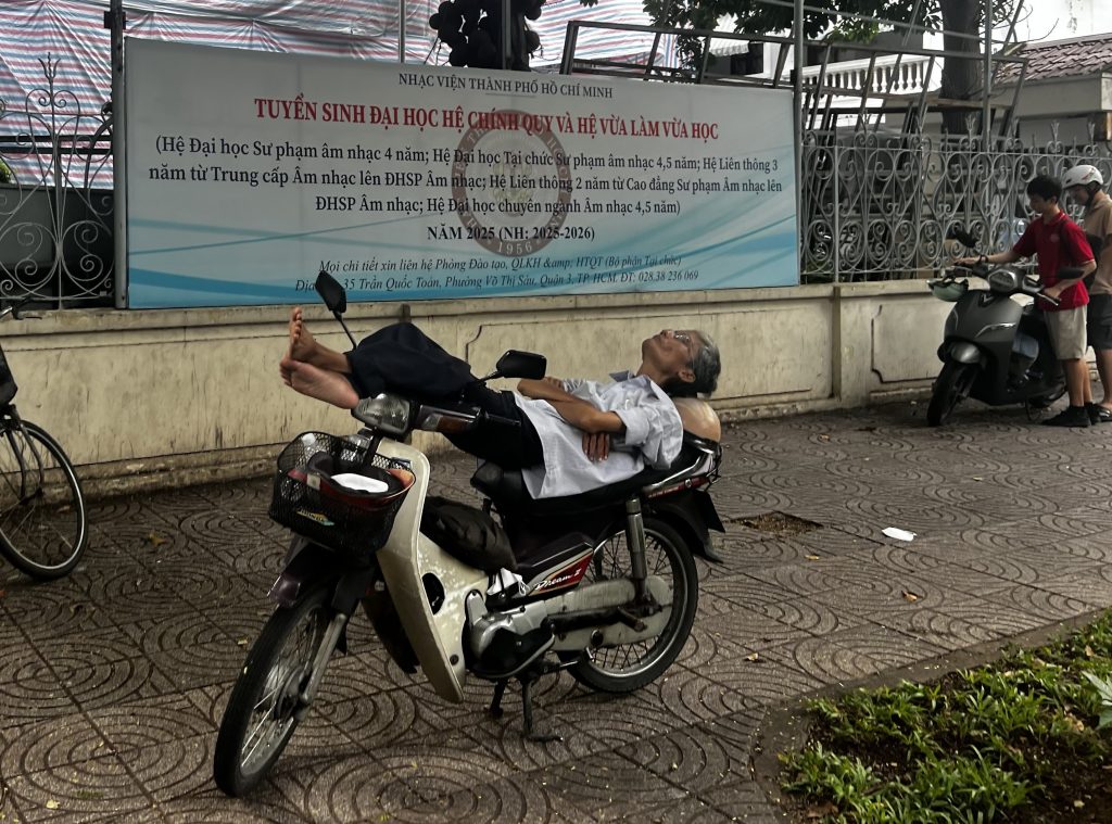 taking a bike nap