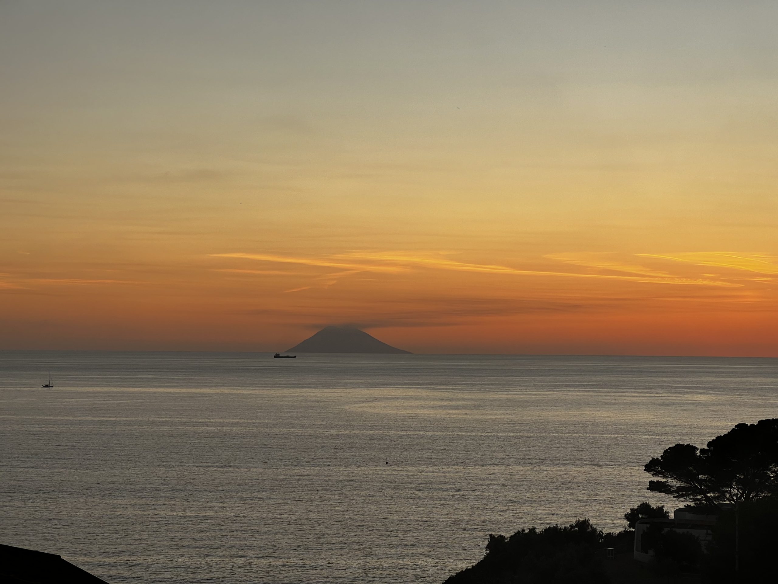 Stromboli seen from the calabrian coast