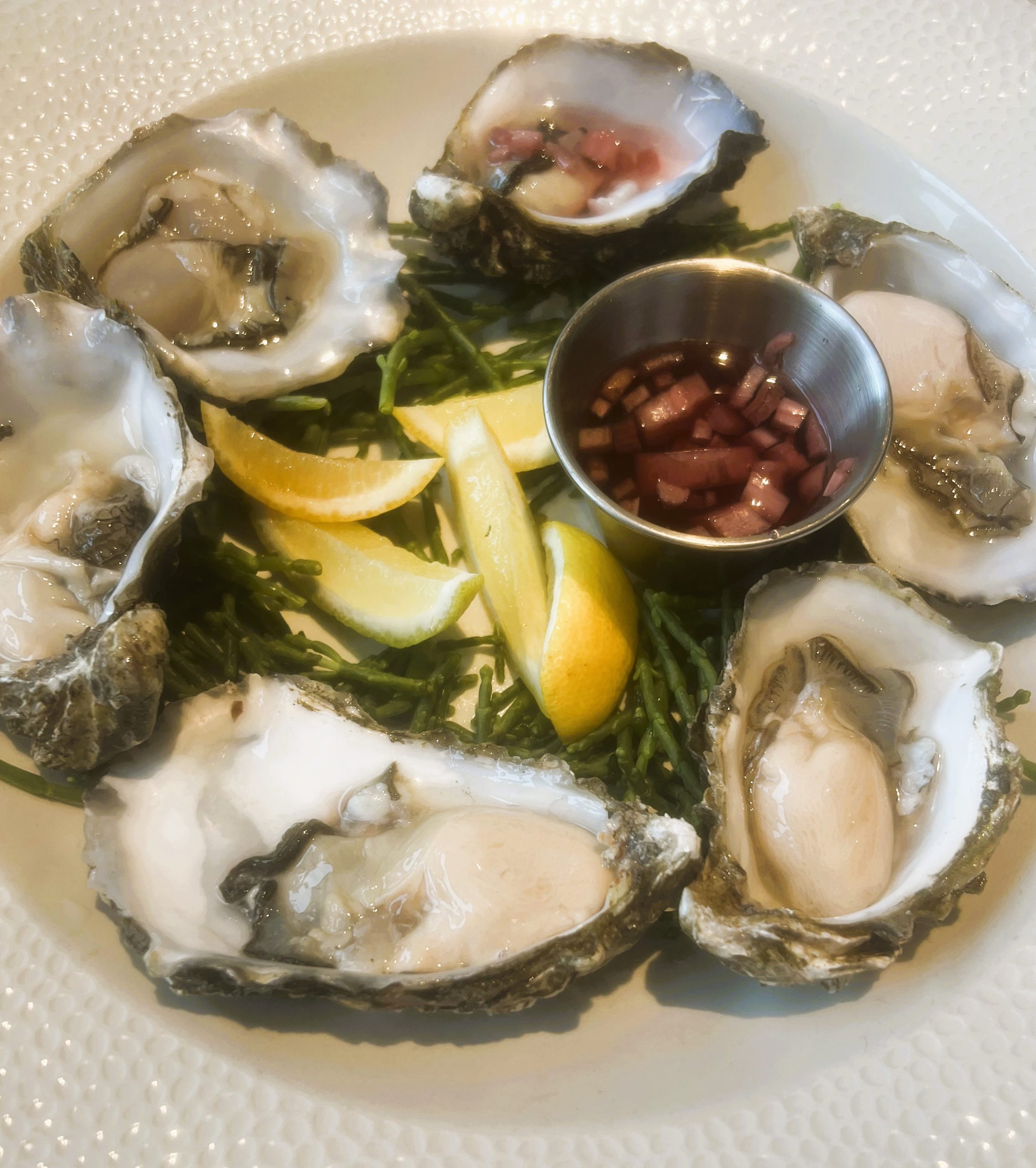 Oysters served at Whitby