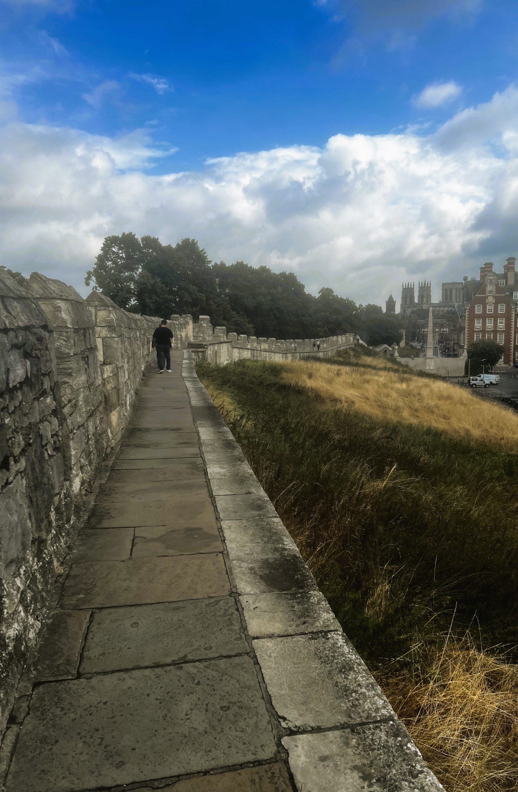 the old madievel ramparts at York